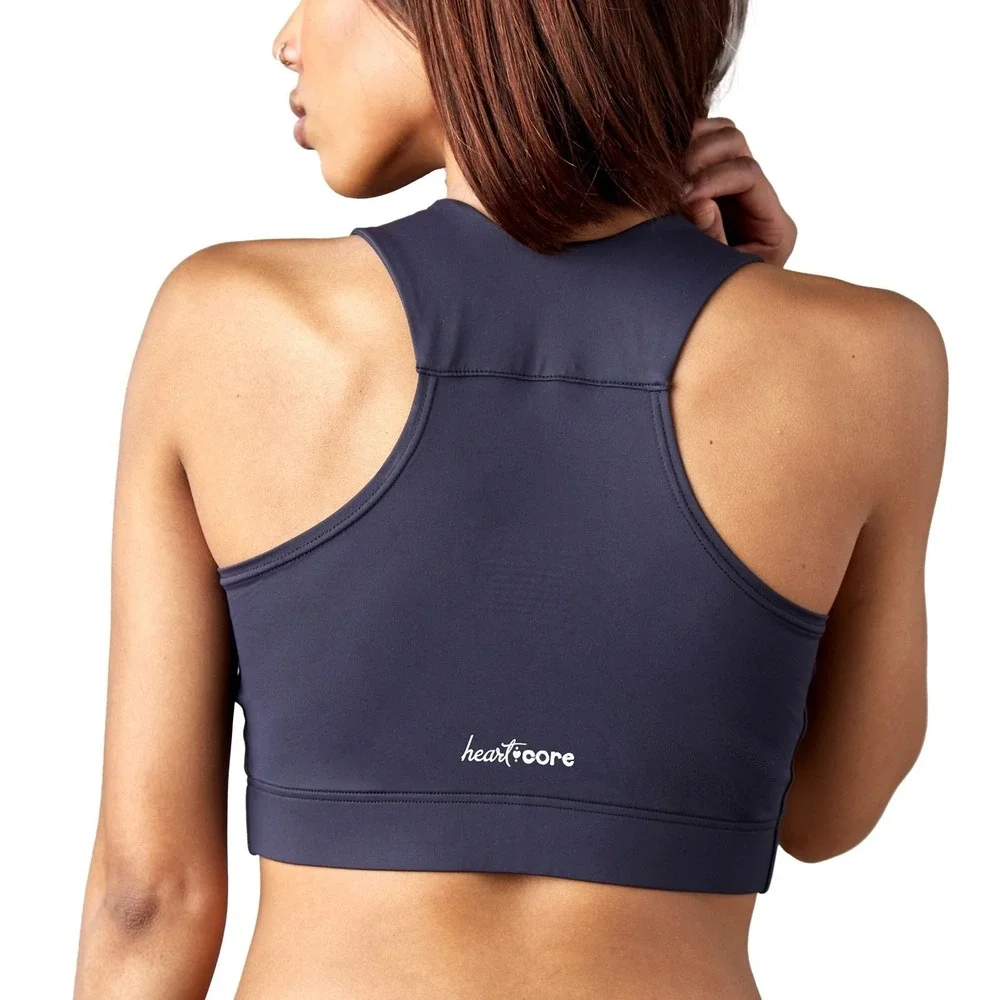 heart&core Larissa Bra Post-Surgery Bra Drainage Bulb and Storage Black Medium